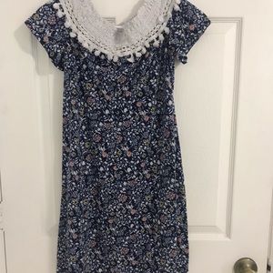 Blue flawed dress